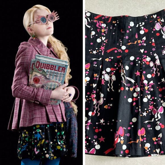 H&M Confetti Party Skirt ALT ASO Luna Lovegood - Picture 1 of 8